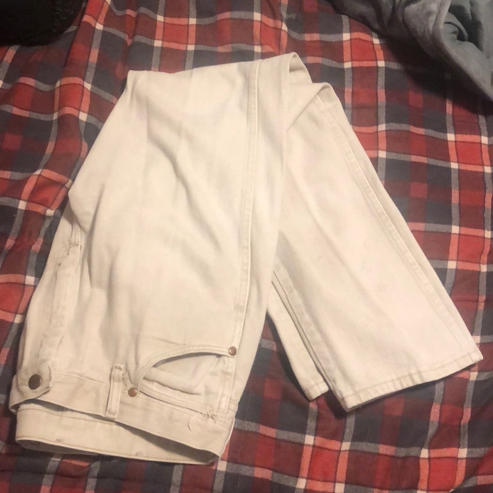 Khaki wrangler boot cut jeans